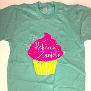 ZamFam Teal with Pink Cupcake T-Shirt